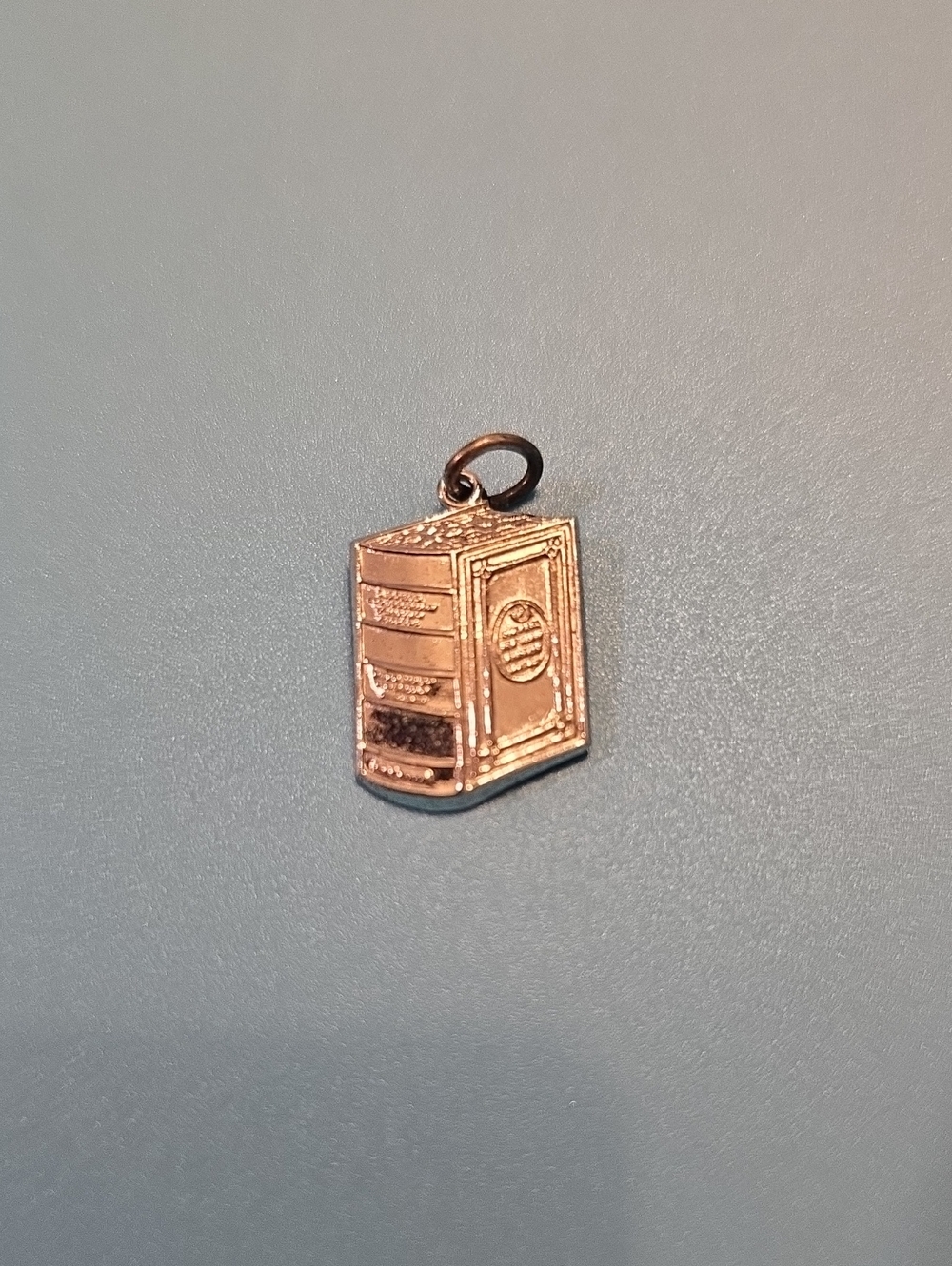 Vintage Sterling Silver Safe/Book Charm Pendant